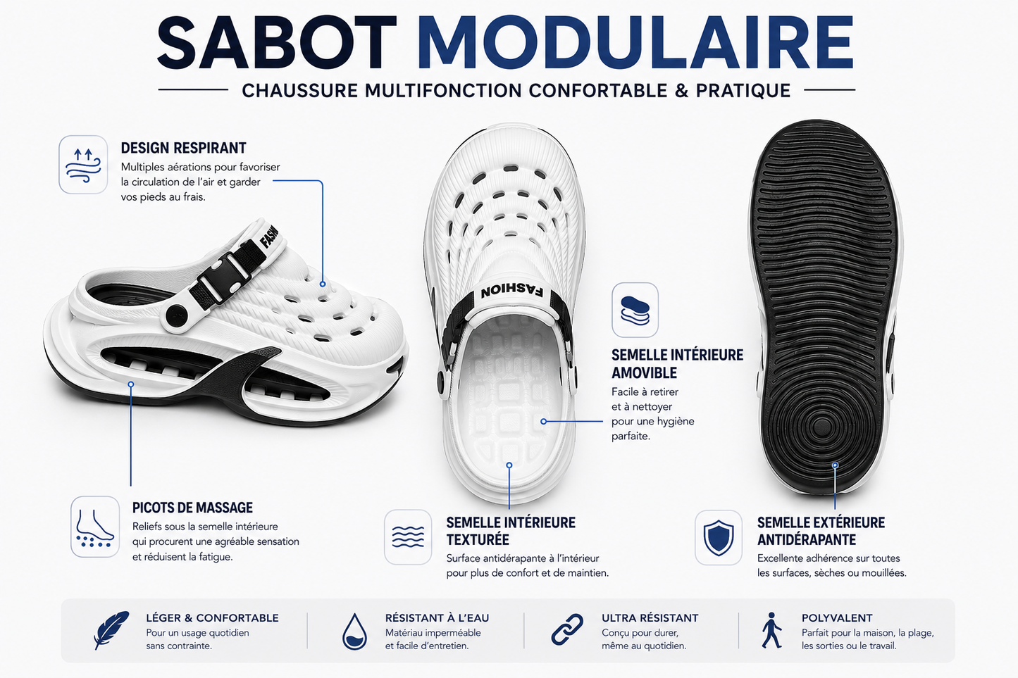 Sandales Ultra-Confort